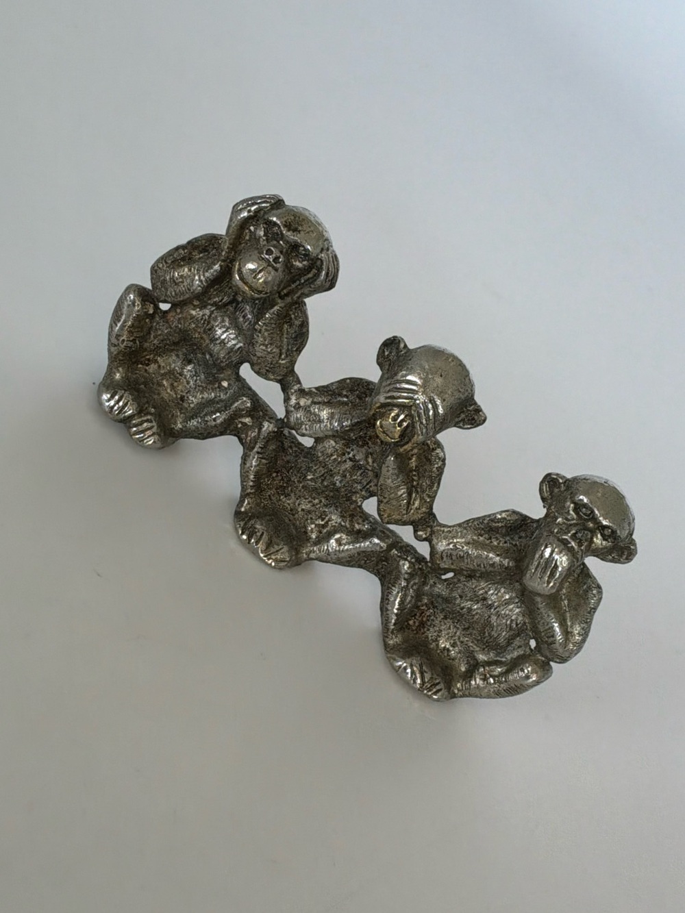 Vintage Three Wise Monkeys Figurine – See No Evil, Hear No Evil, Speak No Evil